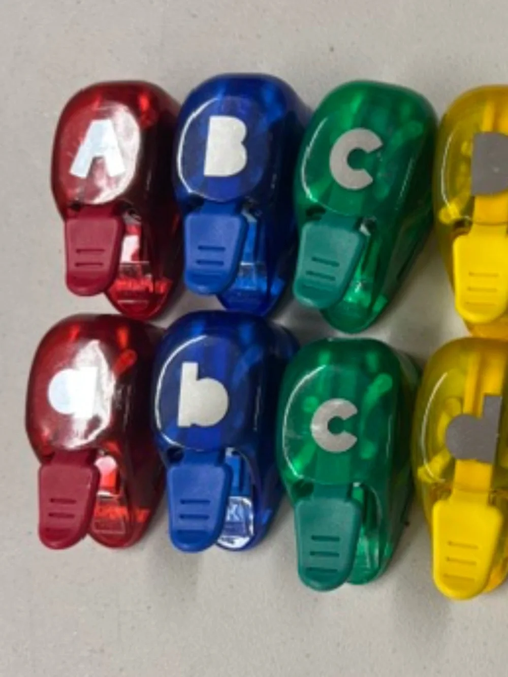 Letter Paper Punches- Complete alphabet +- Upper and Lower Case- NEW
